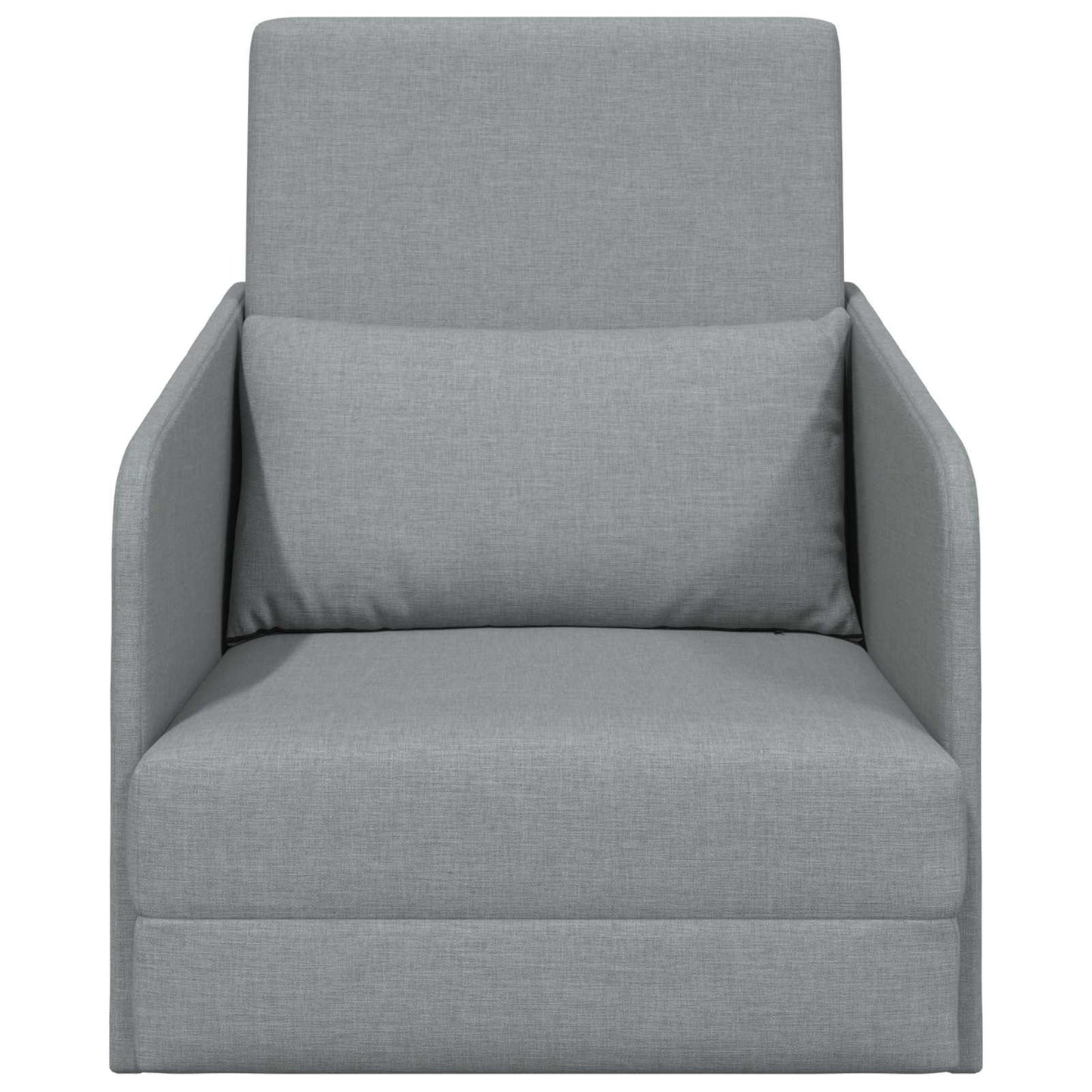 vidaXL Folding Sofa Bed Light Grey 65 x 80 x 83 cm Fabric 5