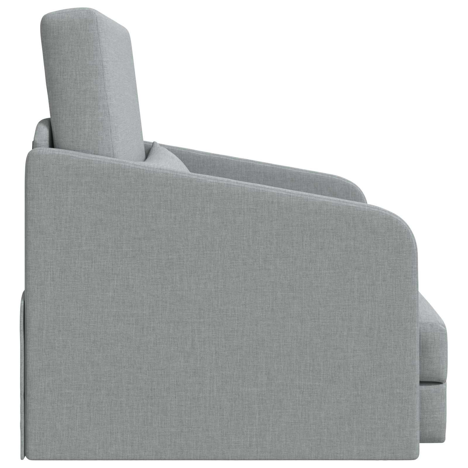 vidaXL Folding Sofa Bed Light Grey 65 x 80 x 83 cm Fabric 6