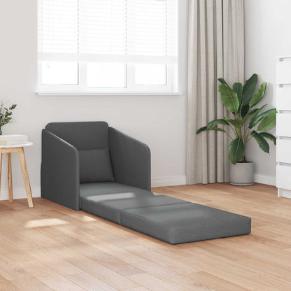 vidaXL Folding Sofa Bed Dark Grey 65 x 80 x 83 cm Fabric 1
