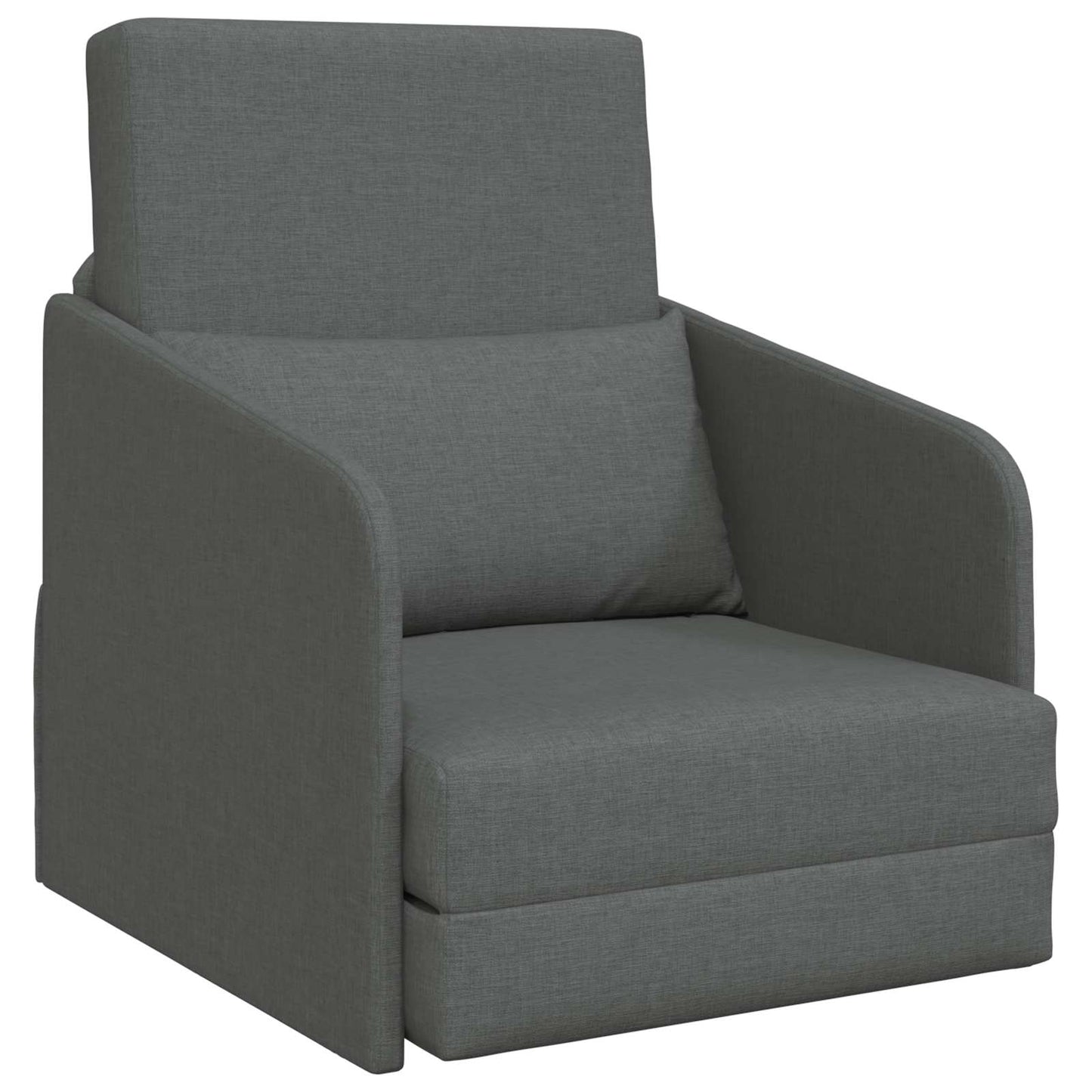 vidaXL Folding Sofa Bed Dark Grey 65 x 80 x 83 cm Fabric 2