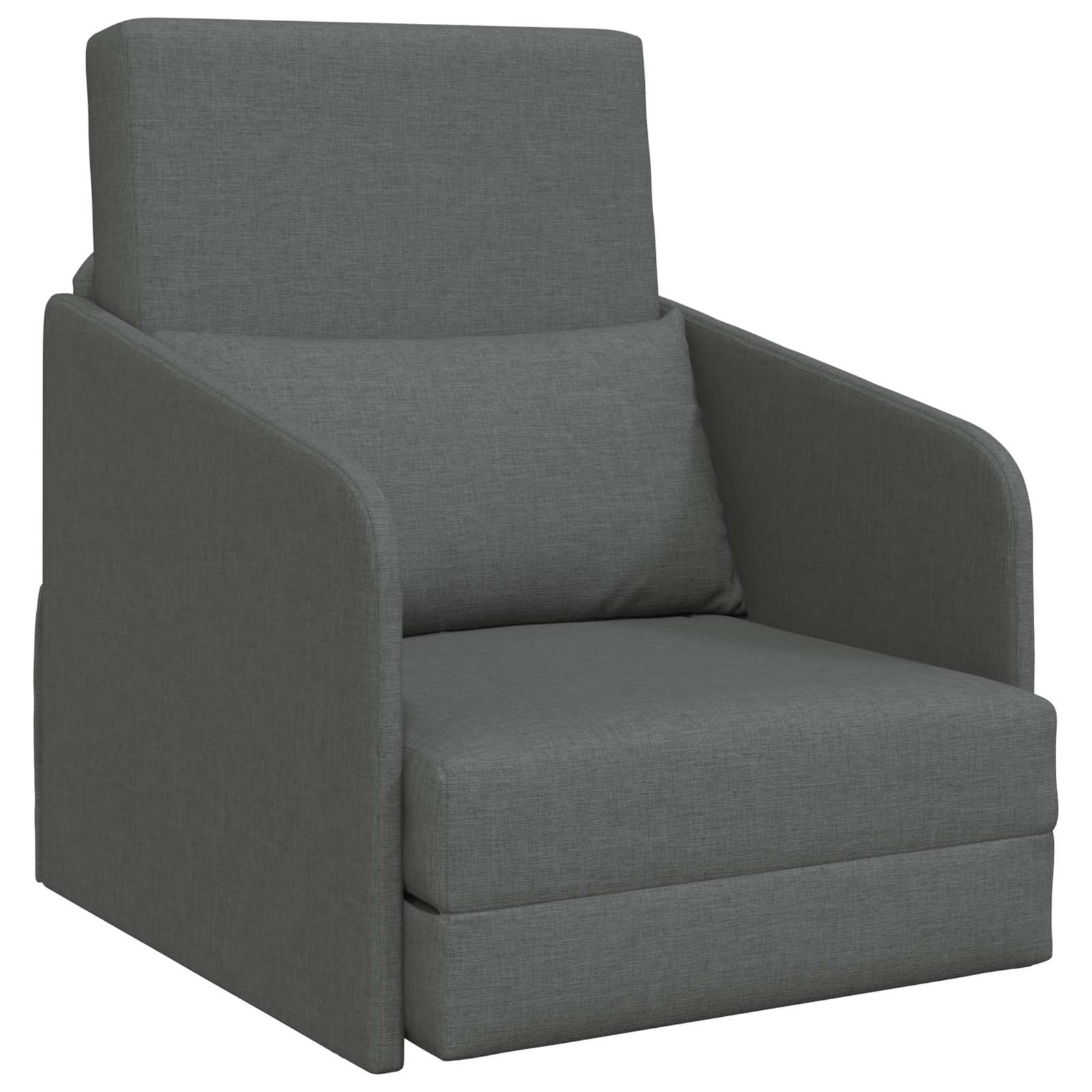 vidaXL Folding Sofa Bed Dark Grey 65 x 80 x 83 cm Fabric 2