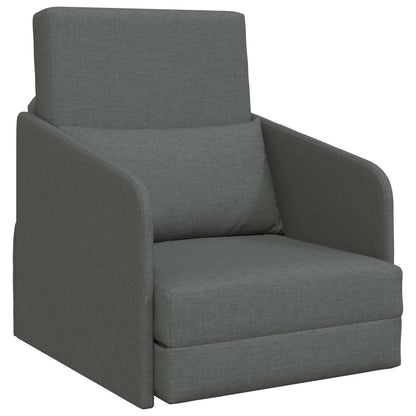 vidaXL Folding Sofa Bed Dark Grey 65 x 80 x 83 cm Fabric 2