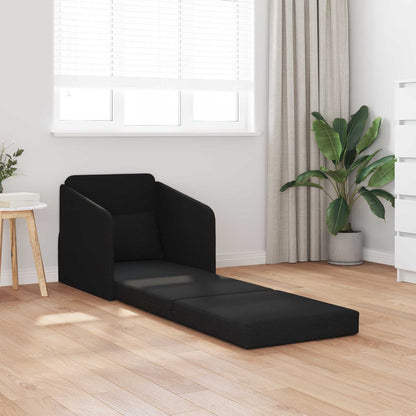 vidaXL Folding Sofa Bed Black 65 x 80 x 83 cm Fabric 1
