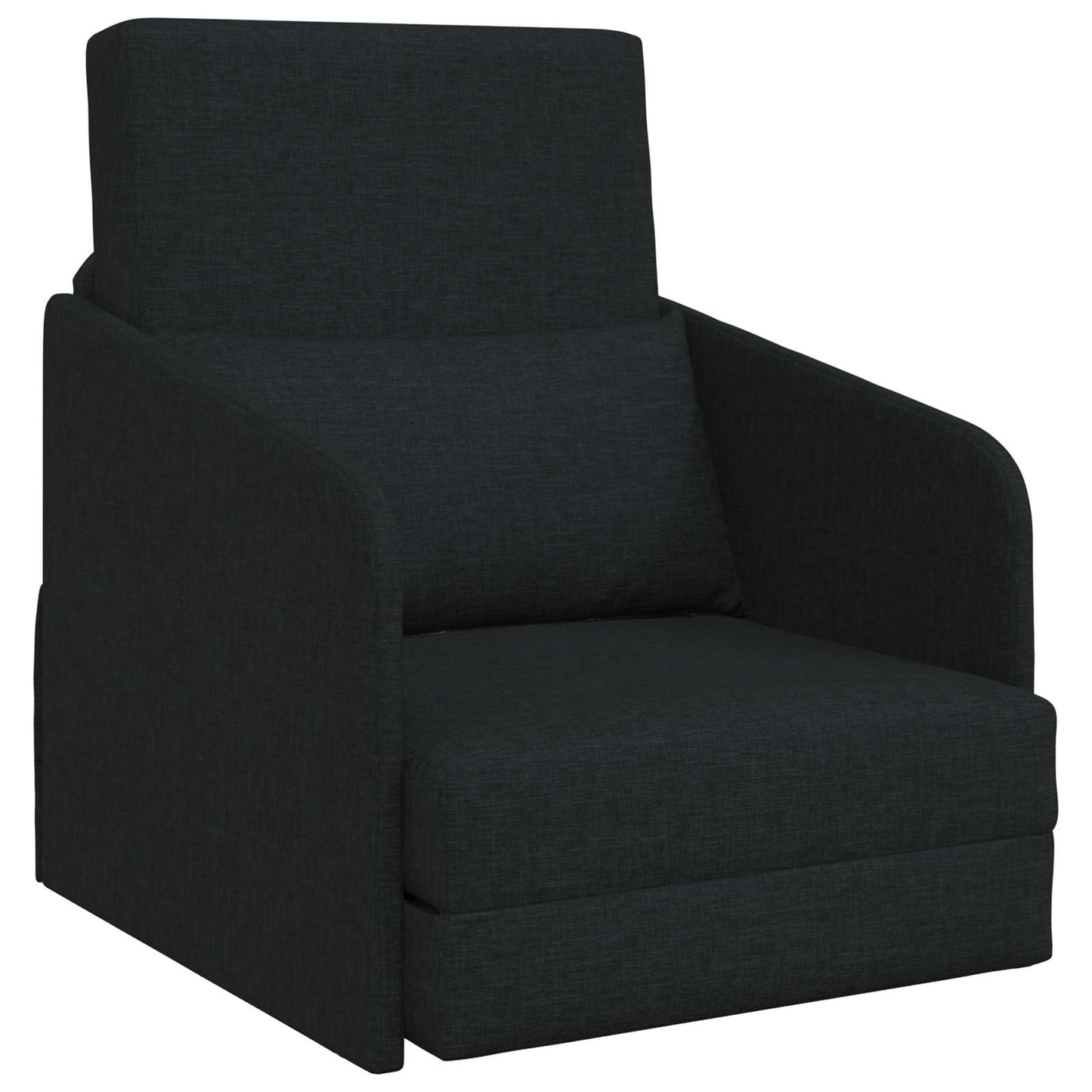 vidaXL Folding Sofa Bed Black 65 x 80 x 83 cm Fabric 2
