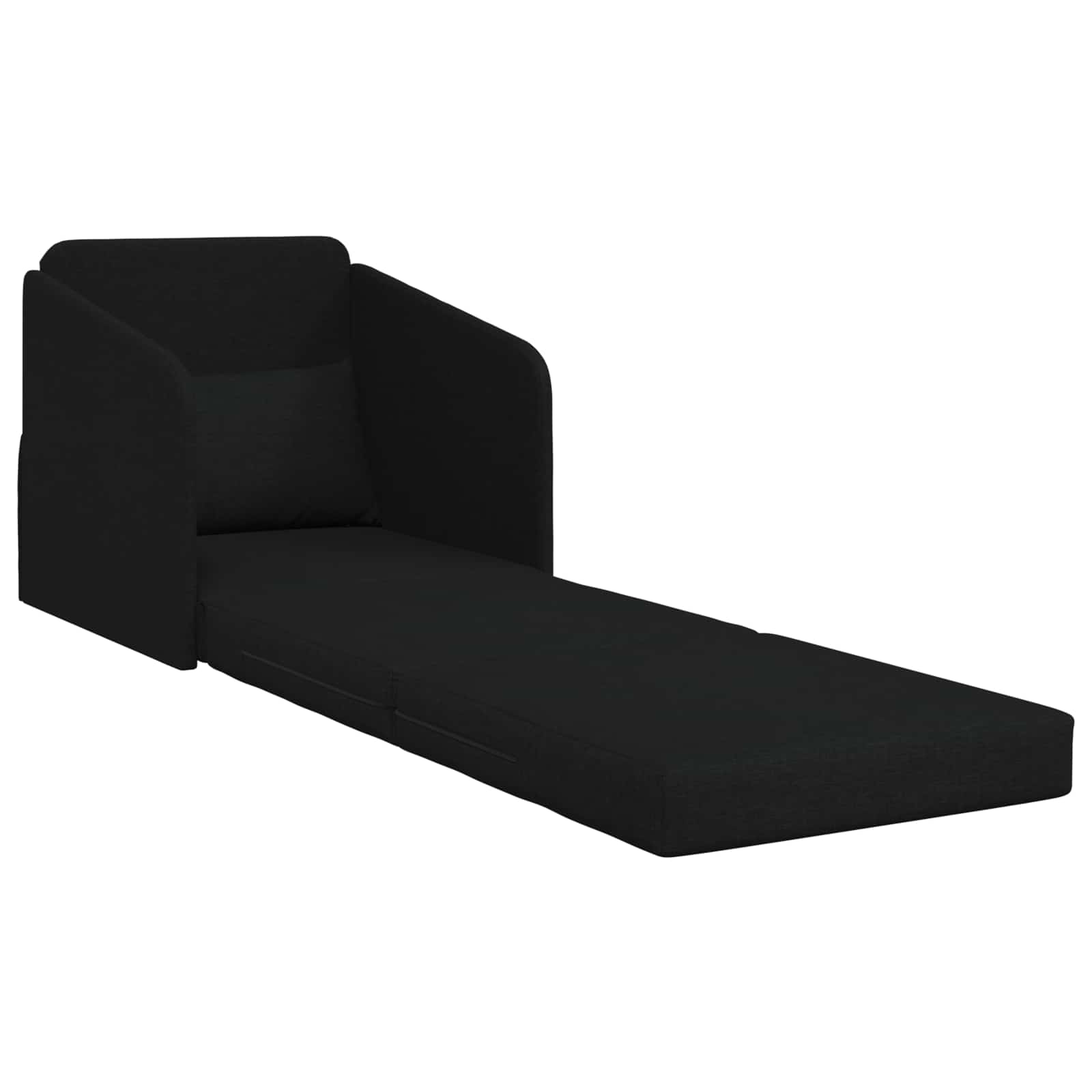 vidaXL Folding Sofa Bed Black 65 x 80 x 83 cm Fabric 4