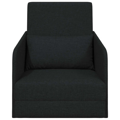vidaXL Folding Sofa Bed Black 65 x 80 x 83 cm Fabric 5
