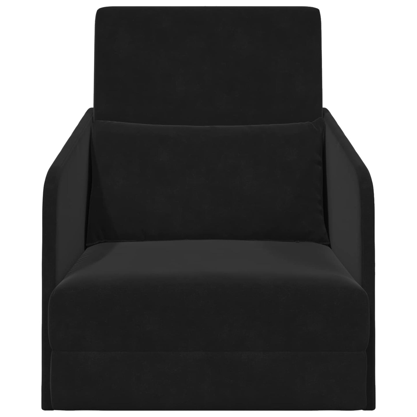 vidaXL Folding Sofa Bed Black 65 x 80 x 83 cm Velvet 5
