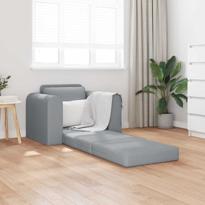 vidaXL Folding Sofa Bed Light Grey 98 x 71 x 83 cm Fabric 1
