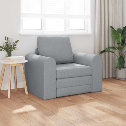 vidaXL Folding Sofa Bed Light Grey 98 x 71 x 83 cm Fabric 3