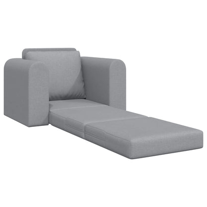 vidaXL Folding Sofa Bed Light Grey 98 x 71 x 83 cm Fabric 4