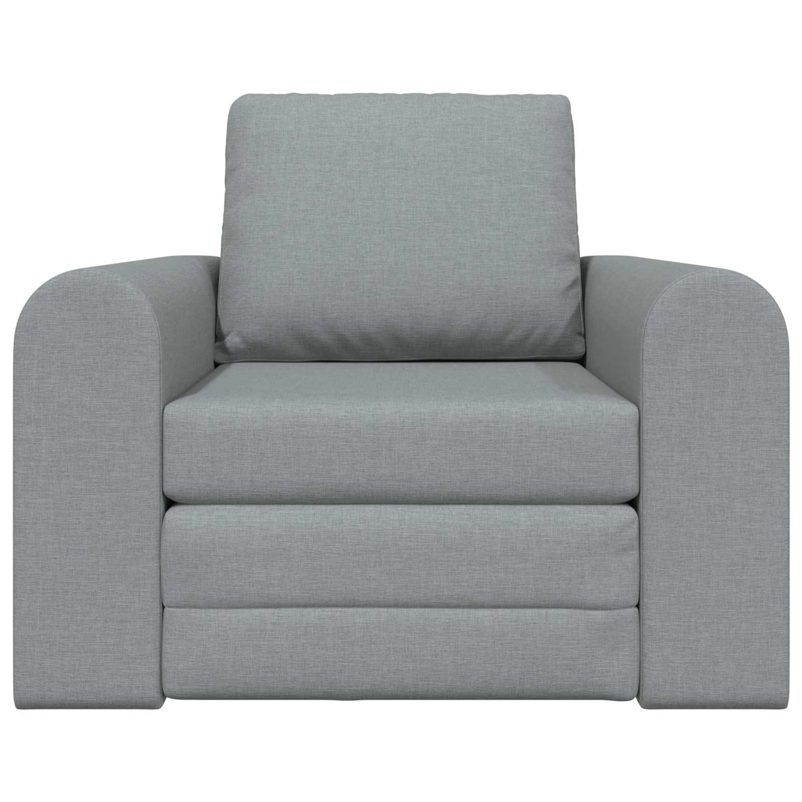 vidaXL Folding Sofa Bed Light Grey 98 x 71 x 83 cm Fabric 5