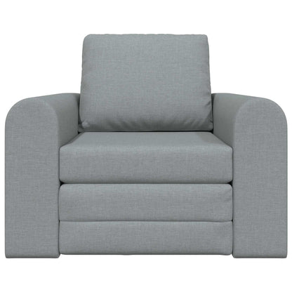 vidaXL Folding Sofa Bed Light Grey 98 x 71 x 83 cm Fabric 5