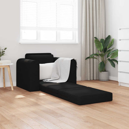 vidaXL Folding Sofa Bed Black 98 x 71 x 83 cm Fabric 1