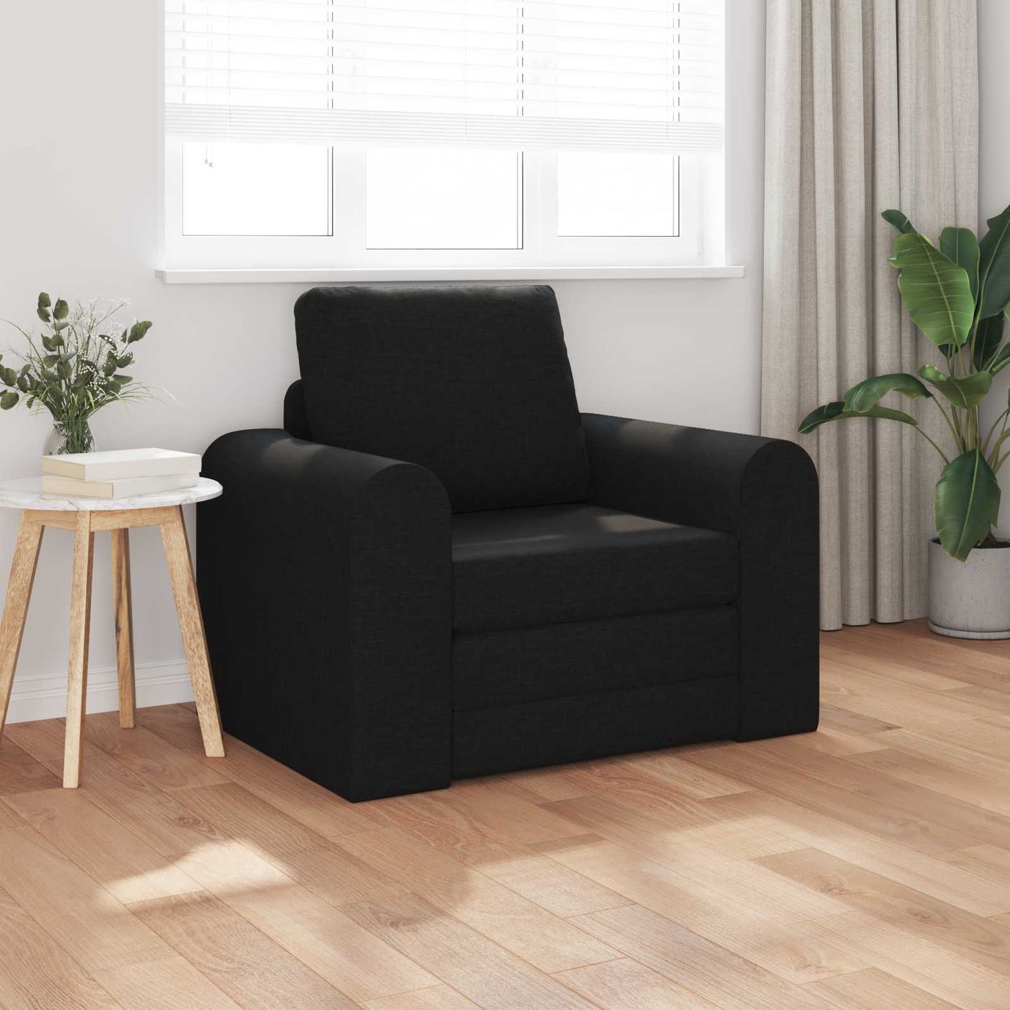 vidaXL Folding Sofa Bed Black 98 x 71 x 83 cm Fabric 3