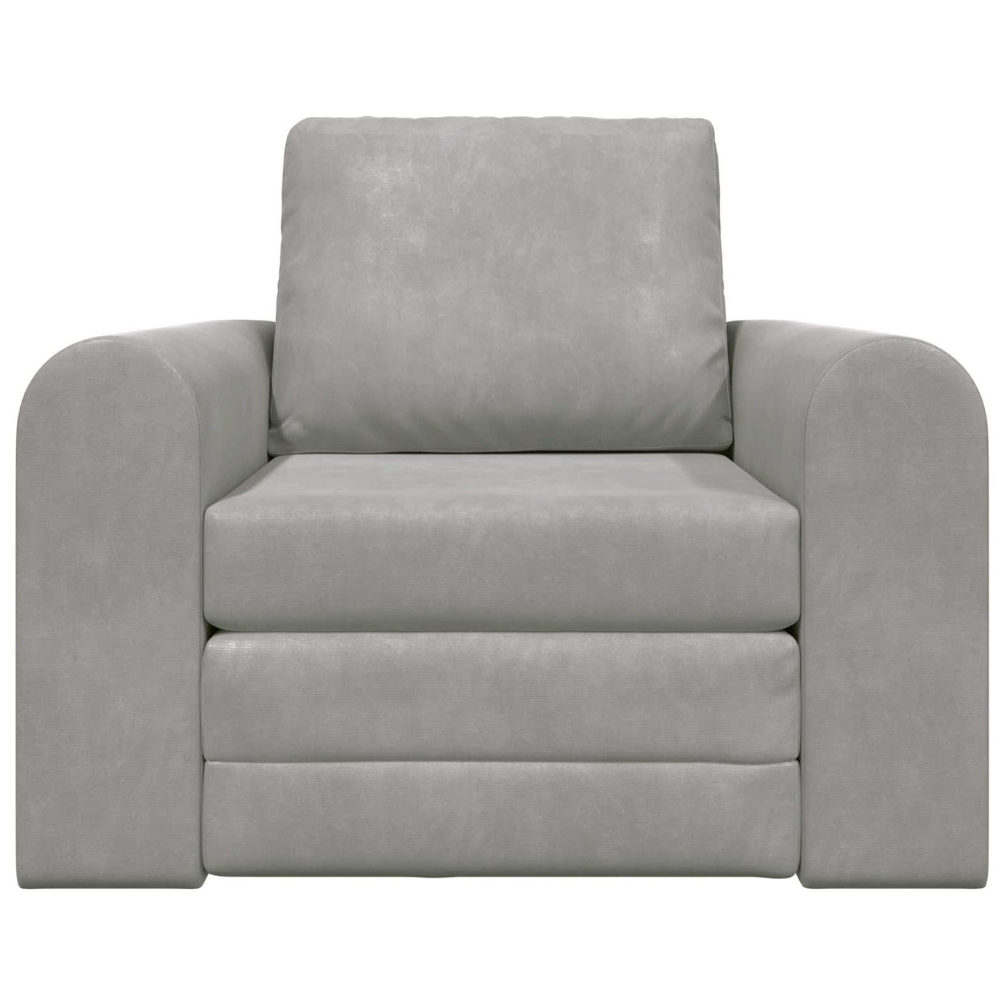 vidaXL Folding Sofa Bed Light Grey 98 x 71 x 83 cm Velvet 5