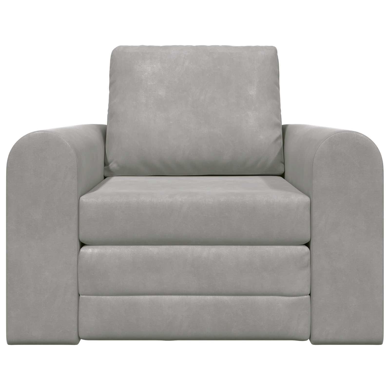vidaXL Folding Sofa Bed Light Grey 98 x 71 x 83 cm Velvet 5