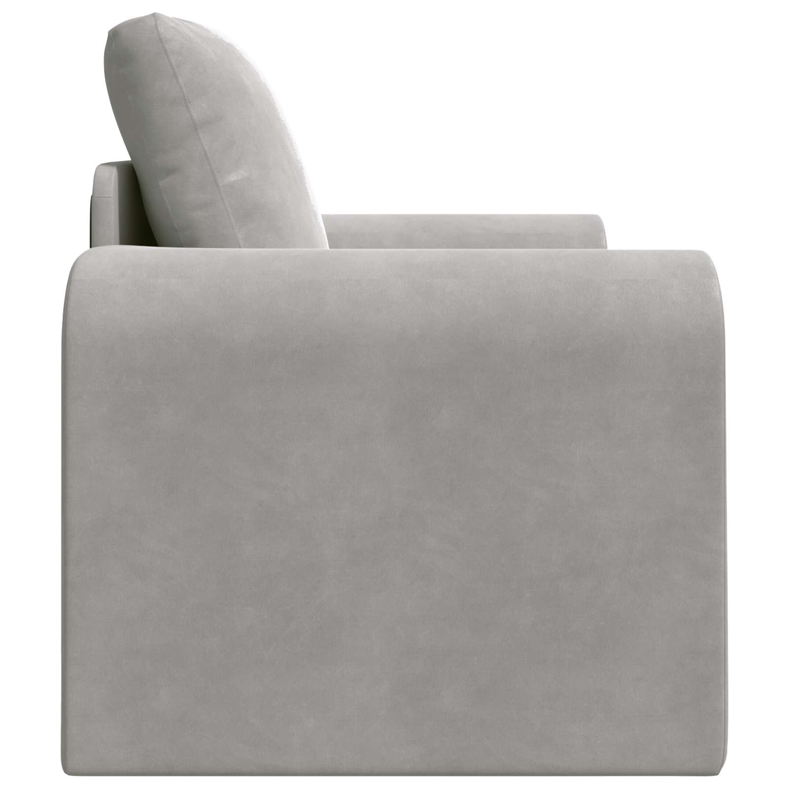 vidaXL Folding Sofa Bed Light Grey 98 x 71 x 83 cm Velvet 6