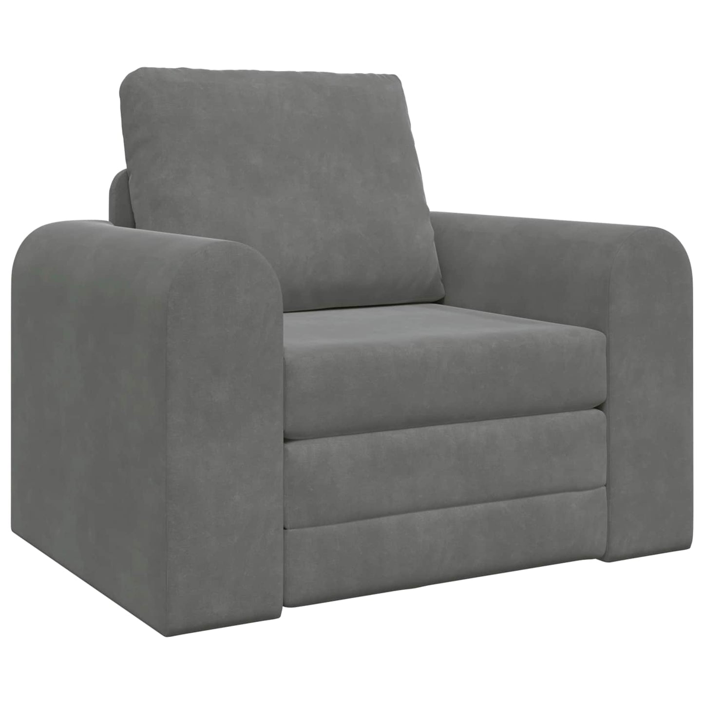 vidaXL Folding Sofa Bed Dark Grey 98 x 71 x 83 cm Velvet 2