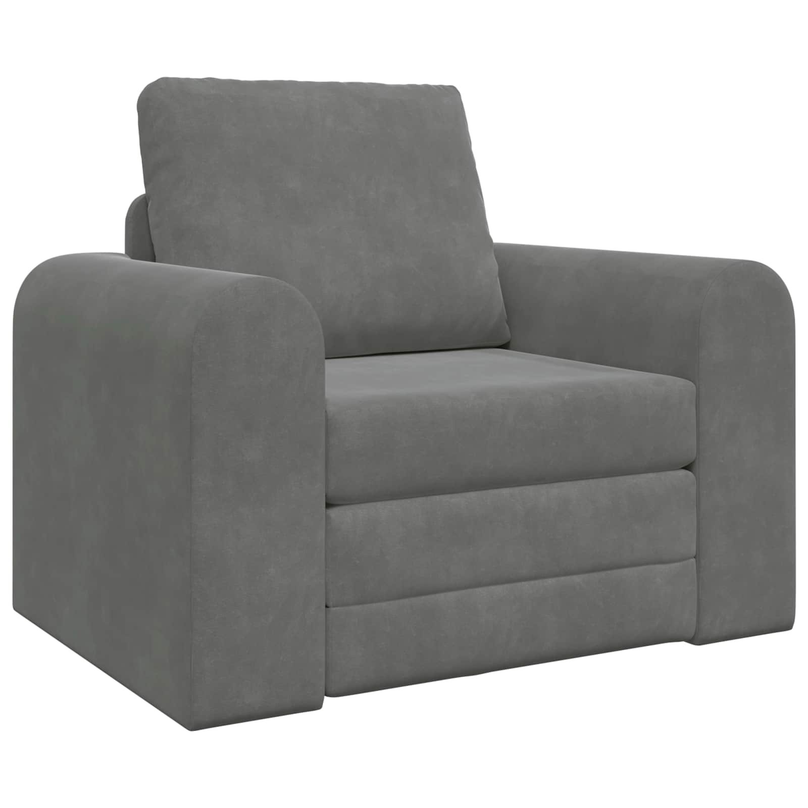 vidaXL Folding Sofa Bed Dark Grey 98 x 71 x 83 cm Velvet 2