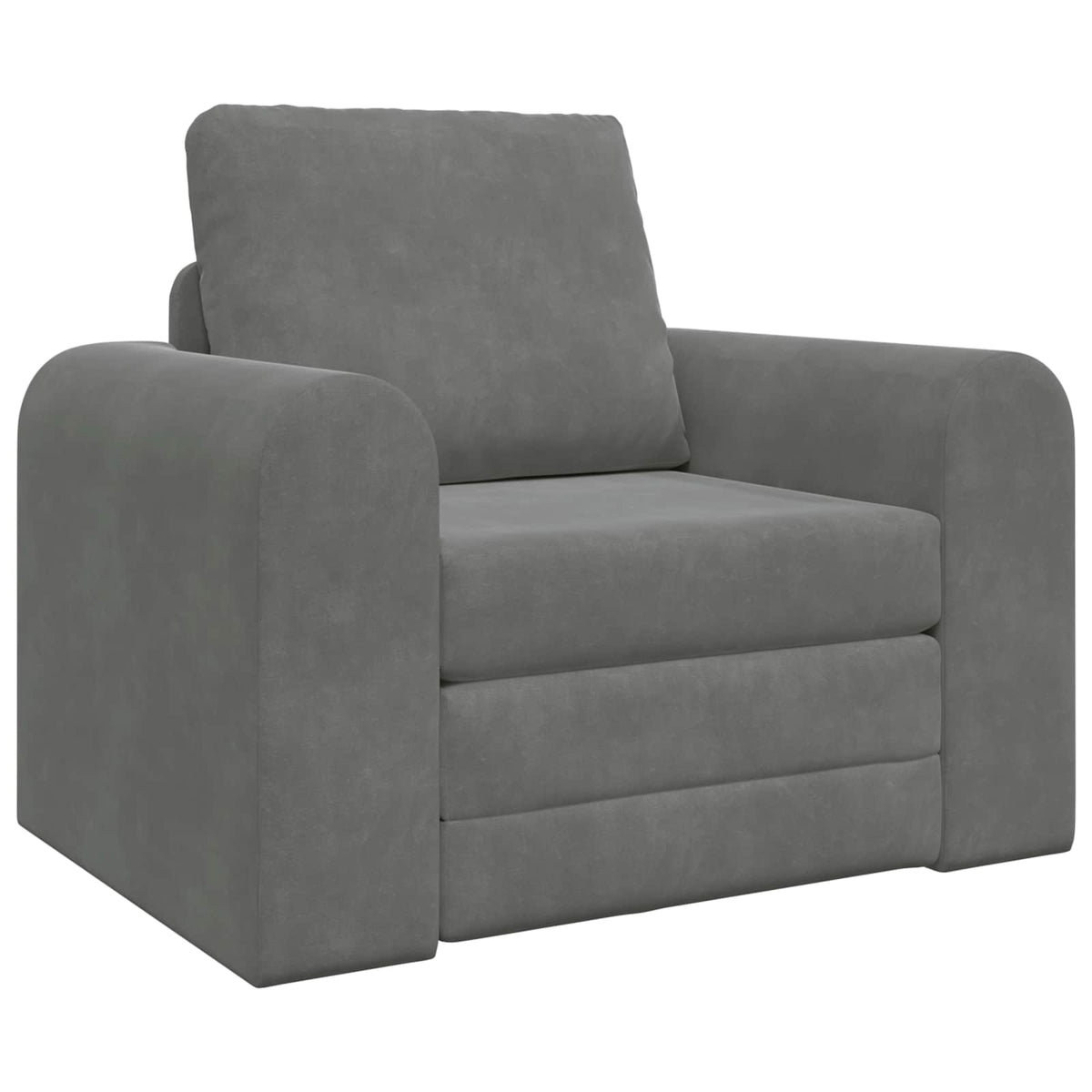 Folding Sofa Bed 98 x 71 x 83 cm Velvet Dark grey