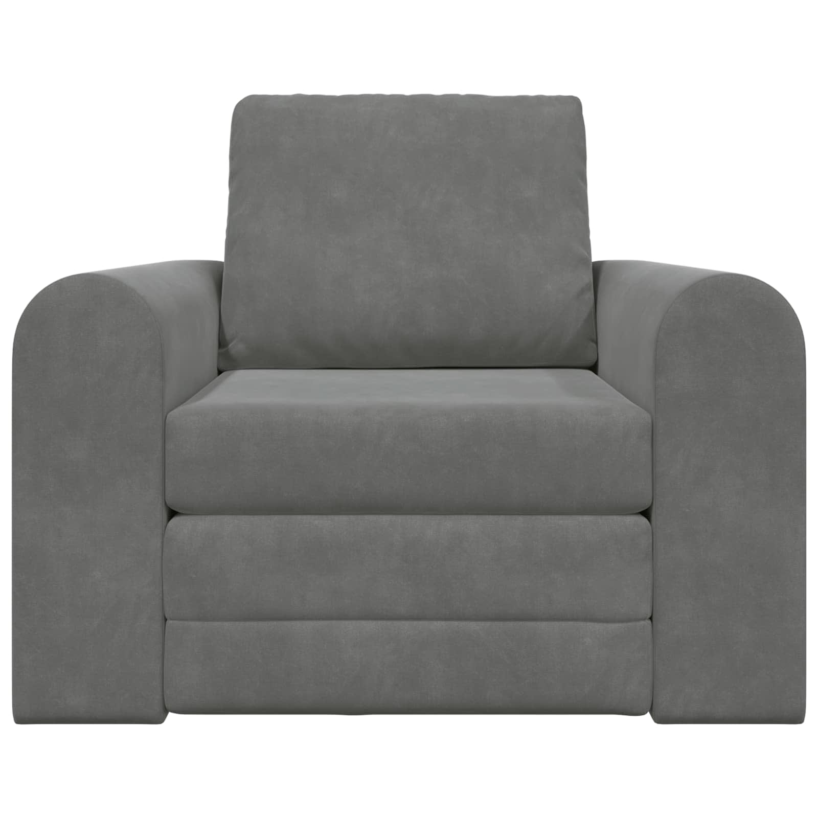 vidaXL Folding Sofa Bed Dark Grey 98 x 71 x 83 cm Velvet 5