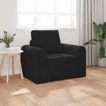vidaXL Folding Sofa Bed Black 98 x 71 x 83 cm Velvet 3