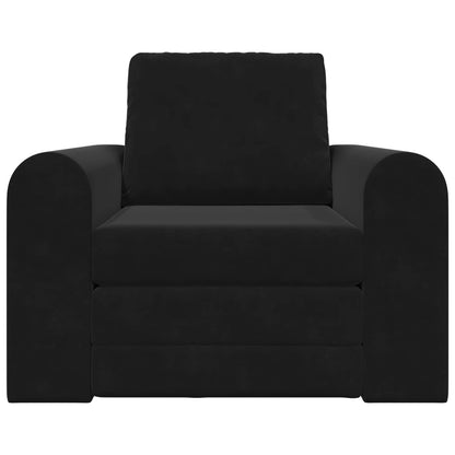 vidaXL Folding Sofa Bed Black 98 x 71 x 83 cm Velvet 5