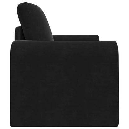 vidaXL Folding Sofa Bed Black 98 x 71 x 83 cm Velvet 6