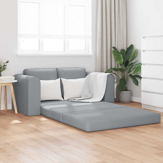vidaXL Folding Sofa Bed Light Grey 148 x 71 x 83 cm Fabric 1