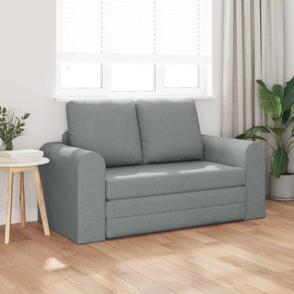 vidaXL Folding Sofa Bed Light Grey 148 x 71 x 83 cm Fabric 3