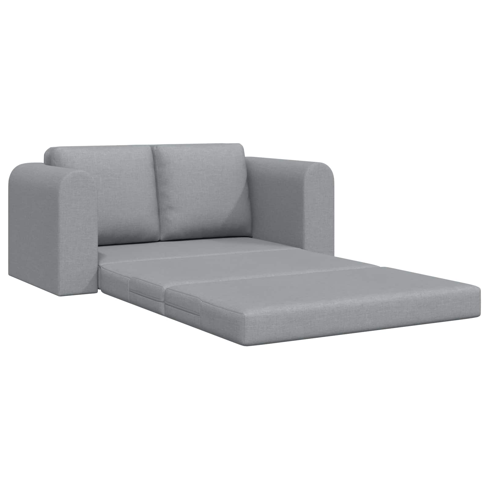 vidaXL Folding Sofa Bed Light Grey 148 x 71 x 83 cm Fabric 4