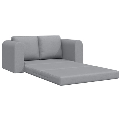 vidaXL Folding Sofa Bed Light Grey 148 x 71 x 83 cm Fabric 4