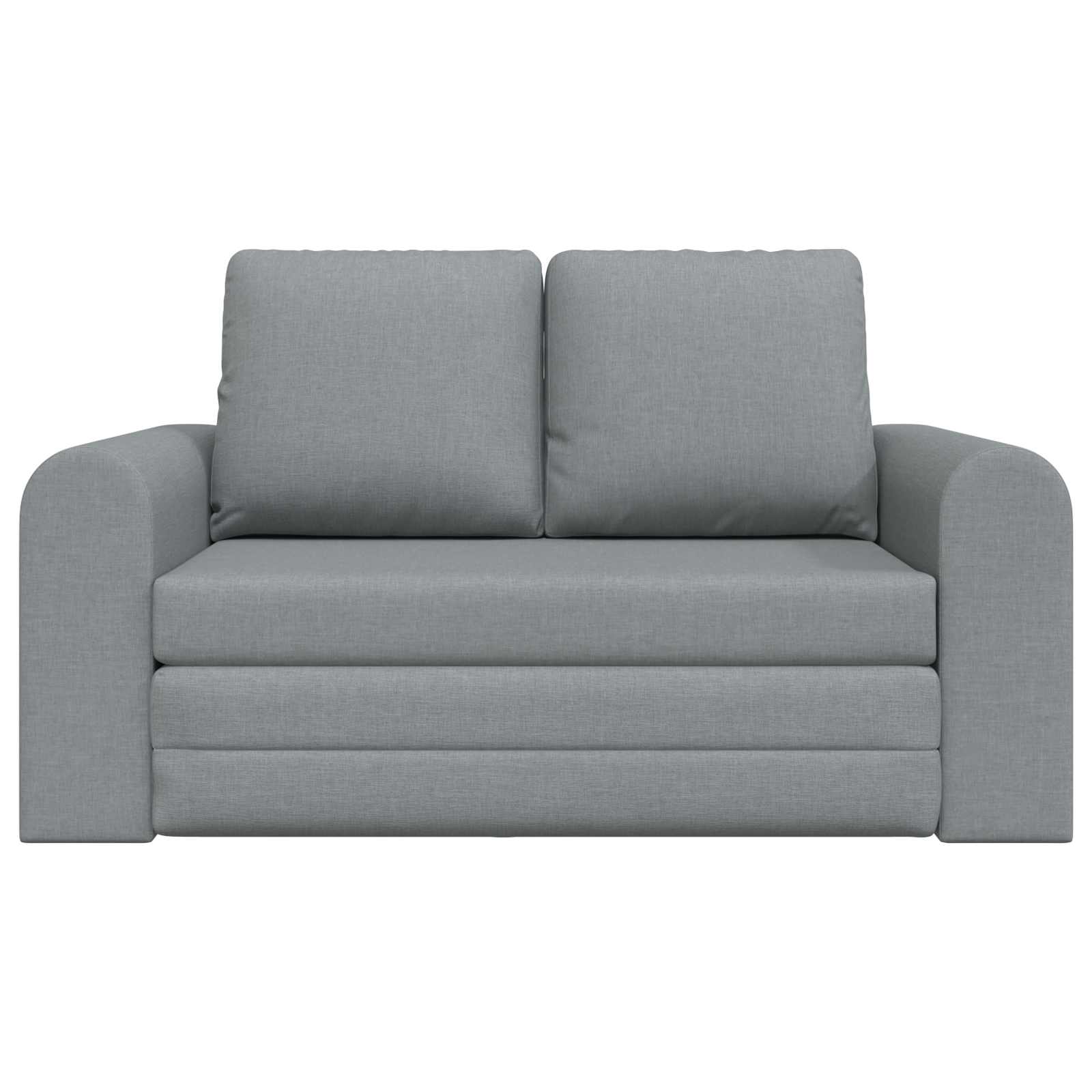vidaXL Folding Sofa Bed Light Grey 148 x 71 x 83 cm Fabric 5