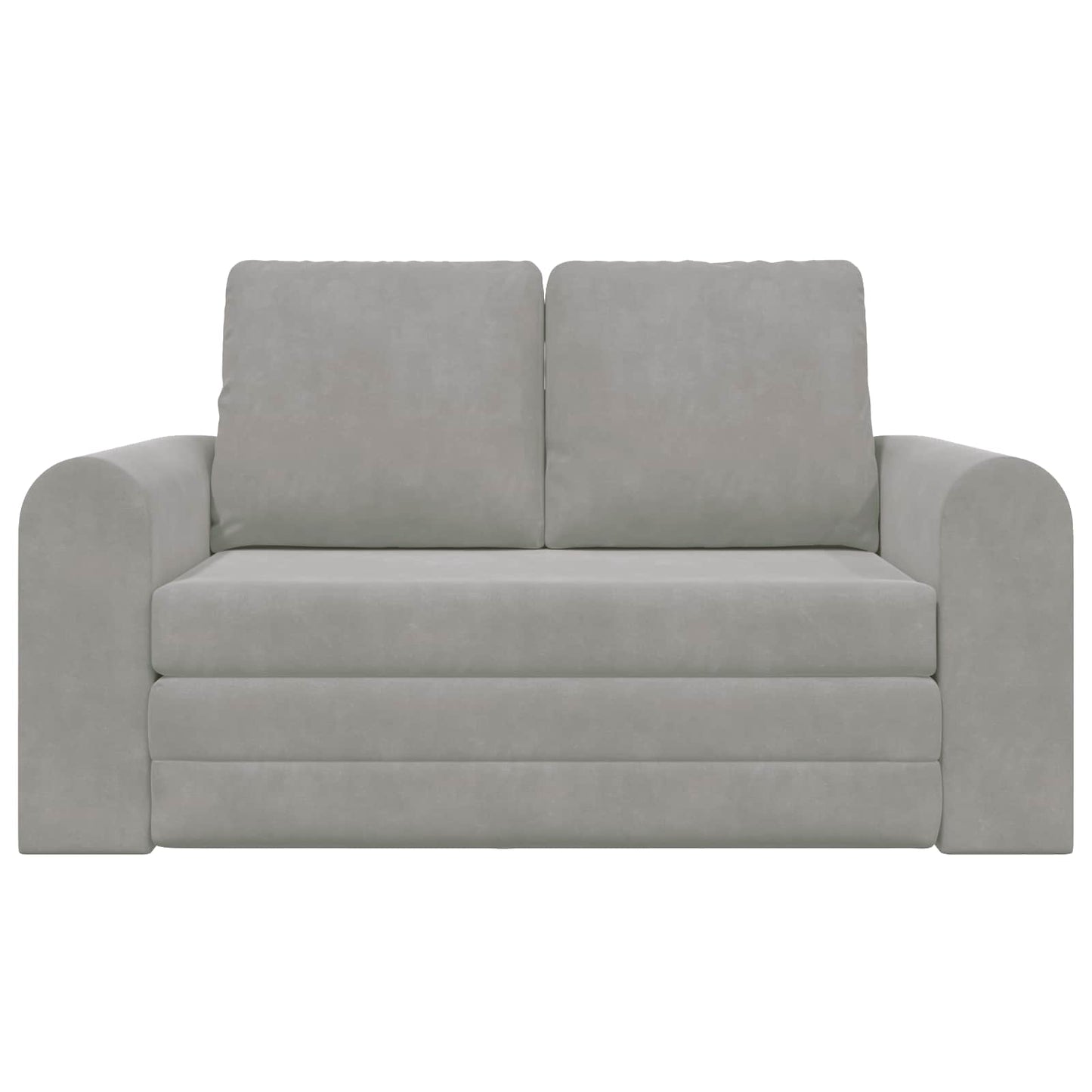 vidaXL Folding Sofa Bed Light Grey 148 x 71 x 83 cm Velvet 5