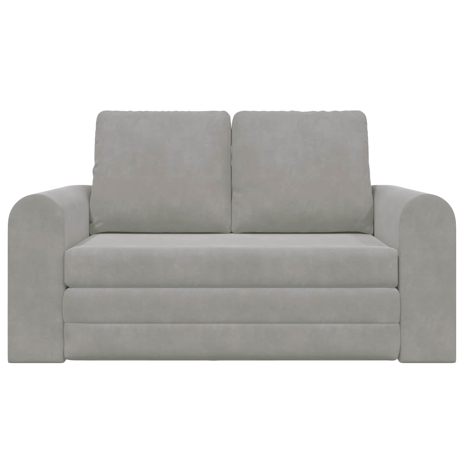 vidaXL Folding Sofa Bed Light Grey 148 x 71 x 83 cm Velvet 5