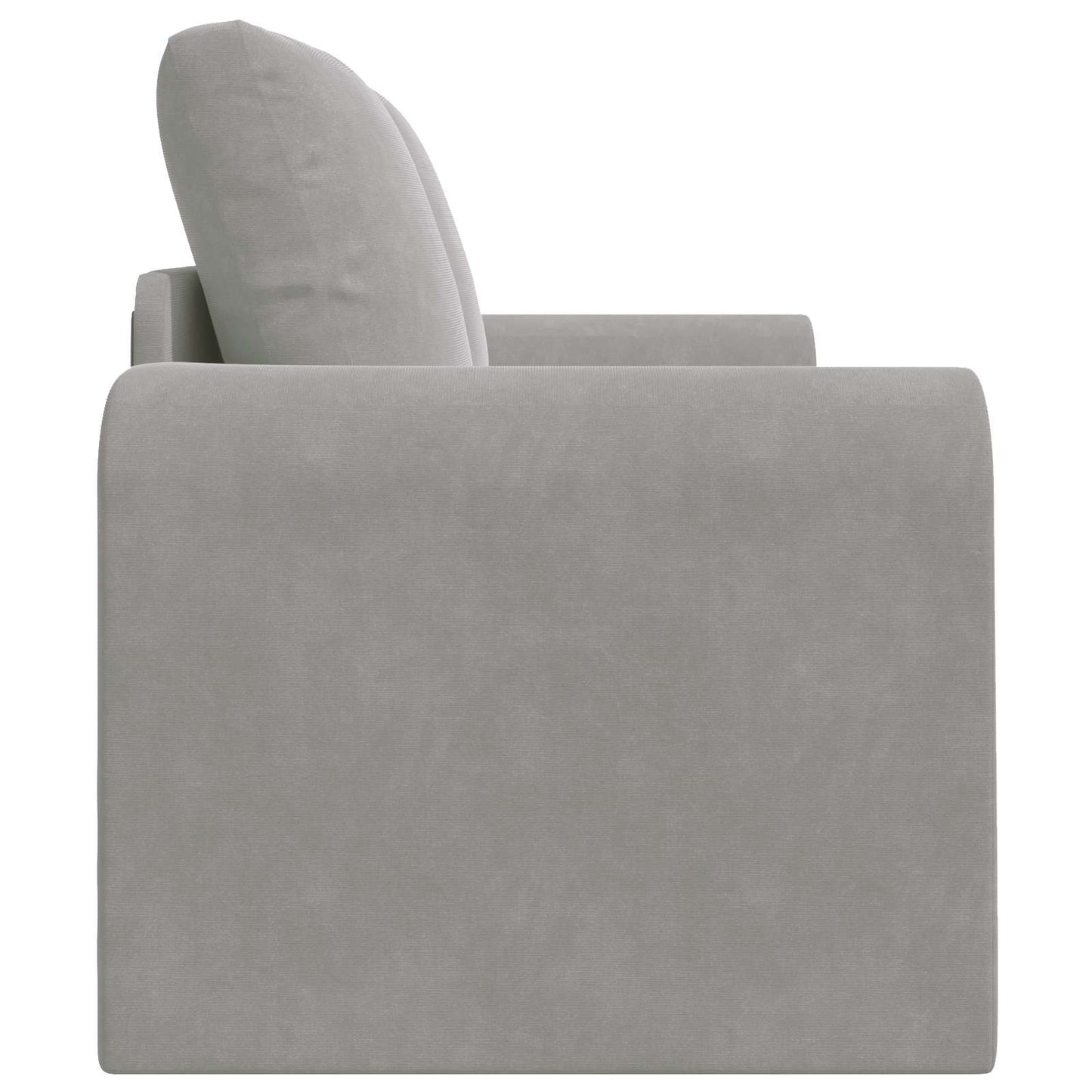 vidaXL Folding Sofa Bed Light Grey 148 x 71 x 83 cm Velvet 6