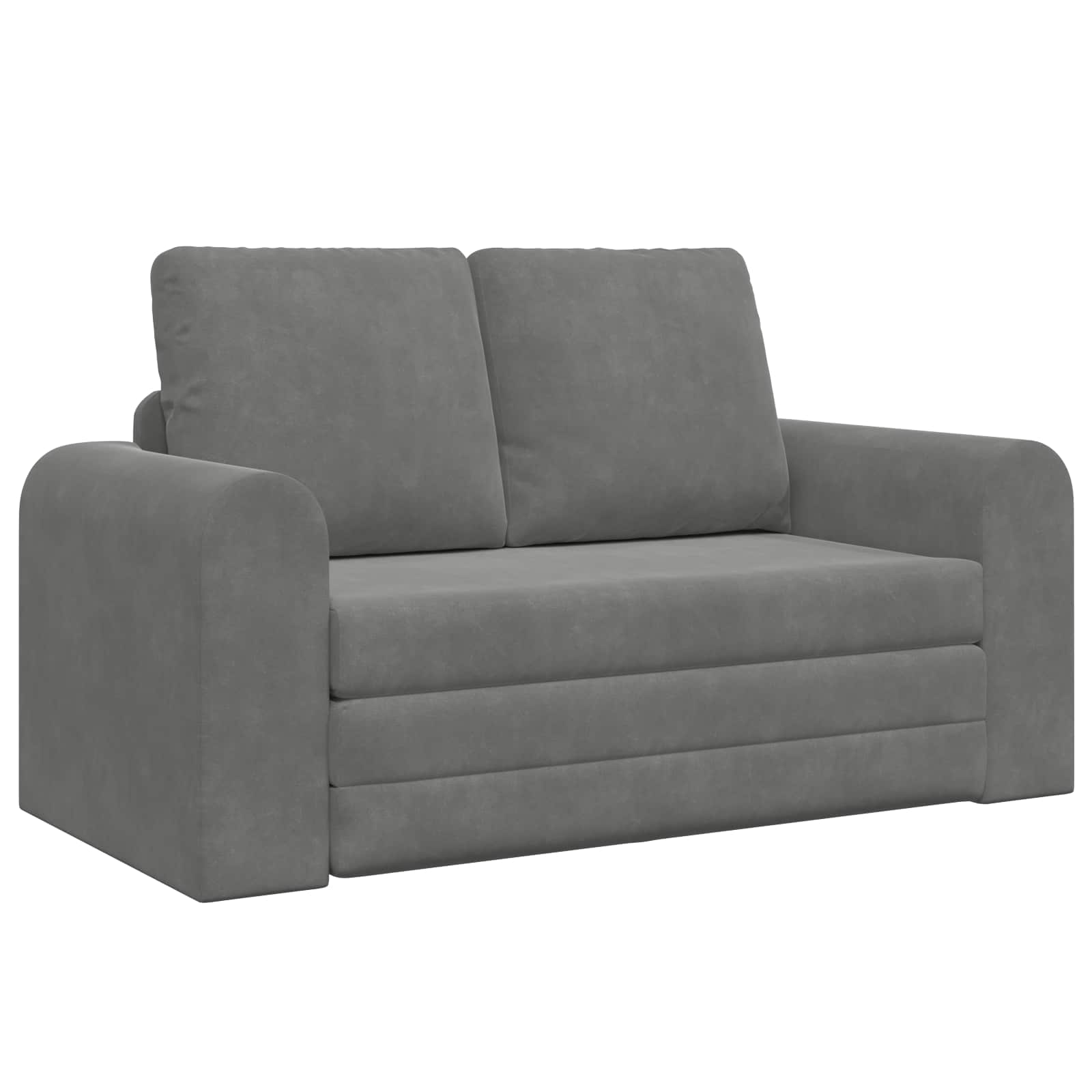 vidaXL Folding Sofa Bed Dark Grey 148 x 71 x 83 cm Velvet 2