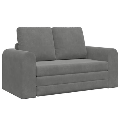 vidaXL Folding Sofa Bed Dark Grey 148 x 71 x 83 cm Velvet 2