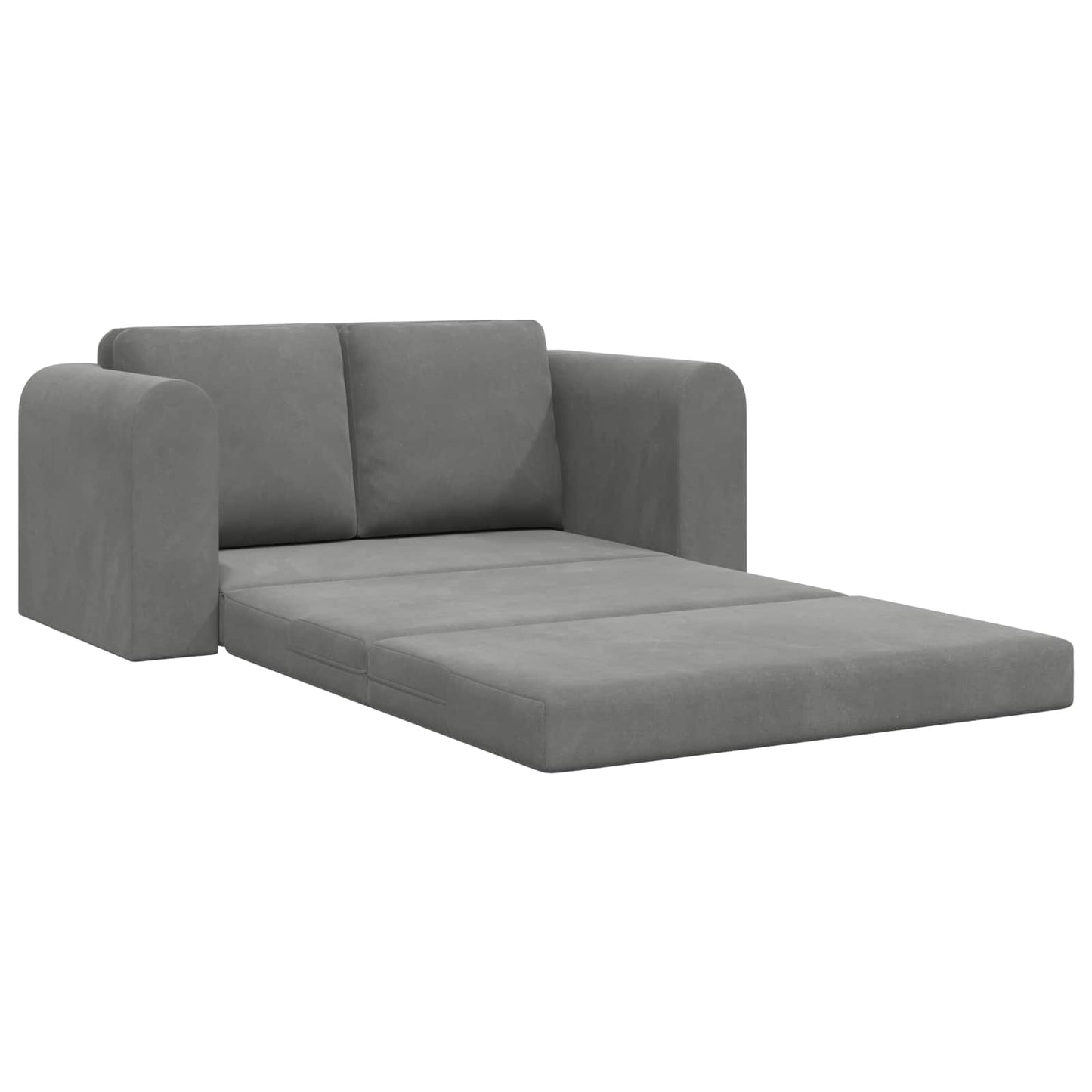 vidaXL Folding Sofa Bed Dark Grey 148 x 71 x 83 cm Velvet 4