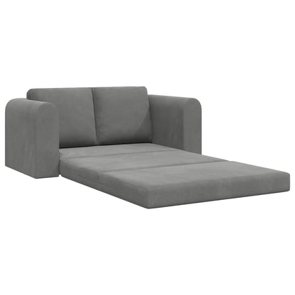 vidaXL Folding Sofa Bed Dark Grey 148 x 71 x 83 cm Velvet 4