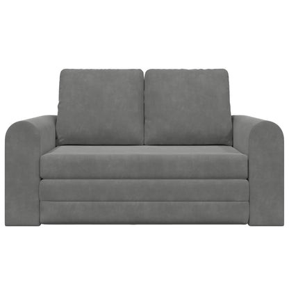 vidaXL Folding Sofa Bed Dark Grey 148 x 71 x 83 cm Velvet 5