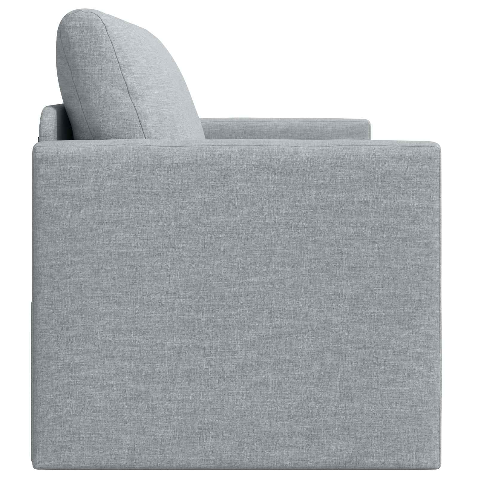vidaXL 2-Seater Folding Sofa Bed Light Grey 124 x 71 x 78 cm Fabric 6