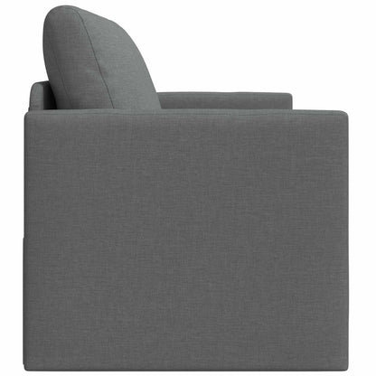 vidaXL 2-Seater Folding Sofa Bed Dark Grey 124 x 71 x 78 cm Fabric 6