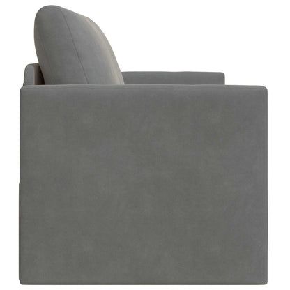 vidaXL Folding Sofa Bed Dark Grey 124 x 71 x 78 cm Velvet 6