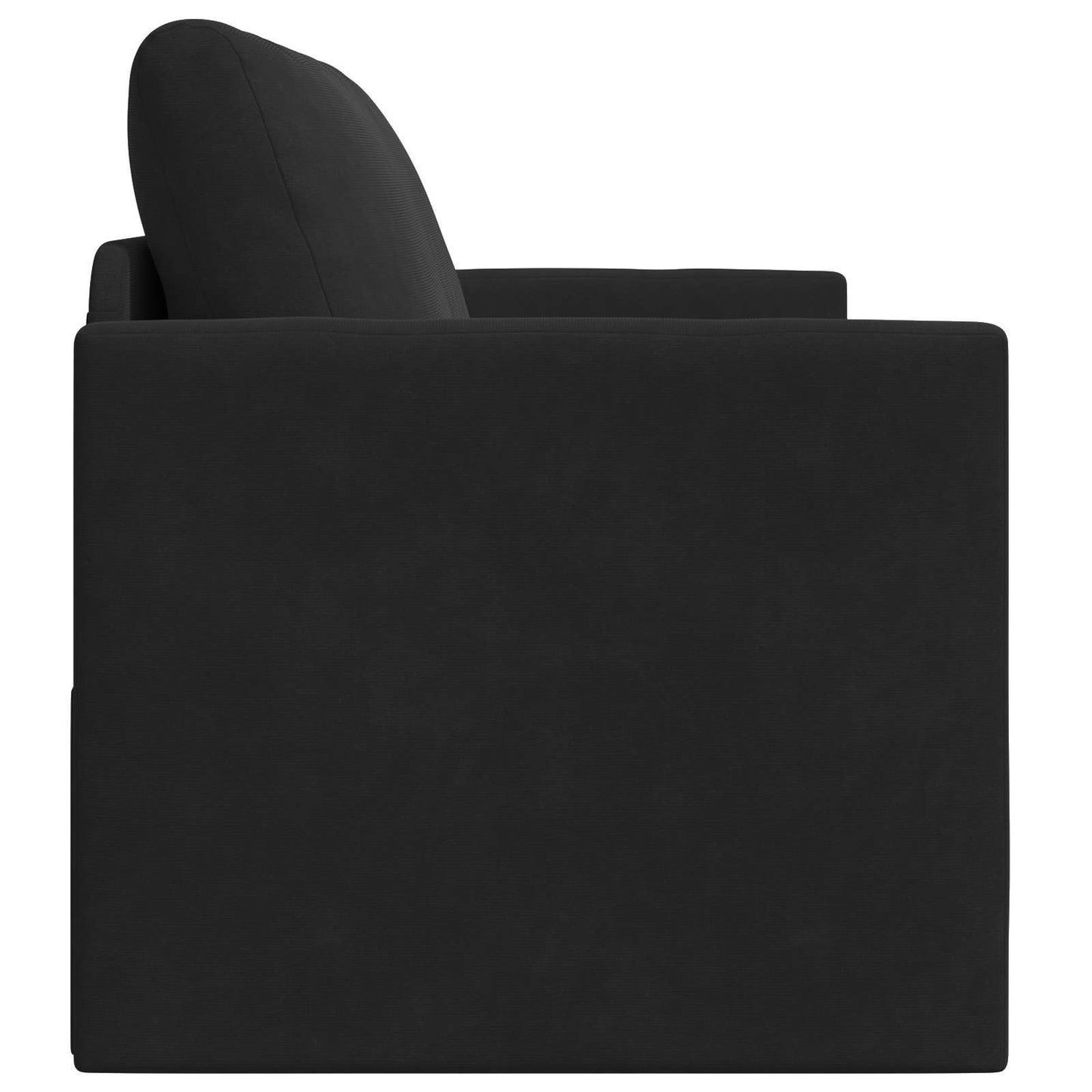 vidaXL Folding Sofa Bed Black 124 x 71 x 78 cm Velvet 6
