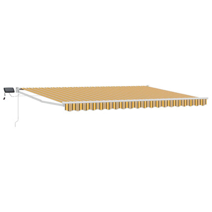 vidaXL Manual Retractable Awning with LEDs 5 x 3 m 2