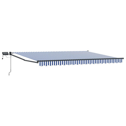vidaXL Manual Retractable Awning with LEDs 5 x 3 m 2