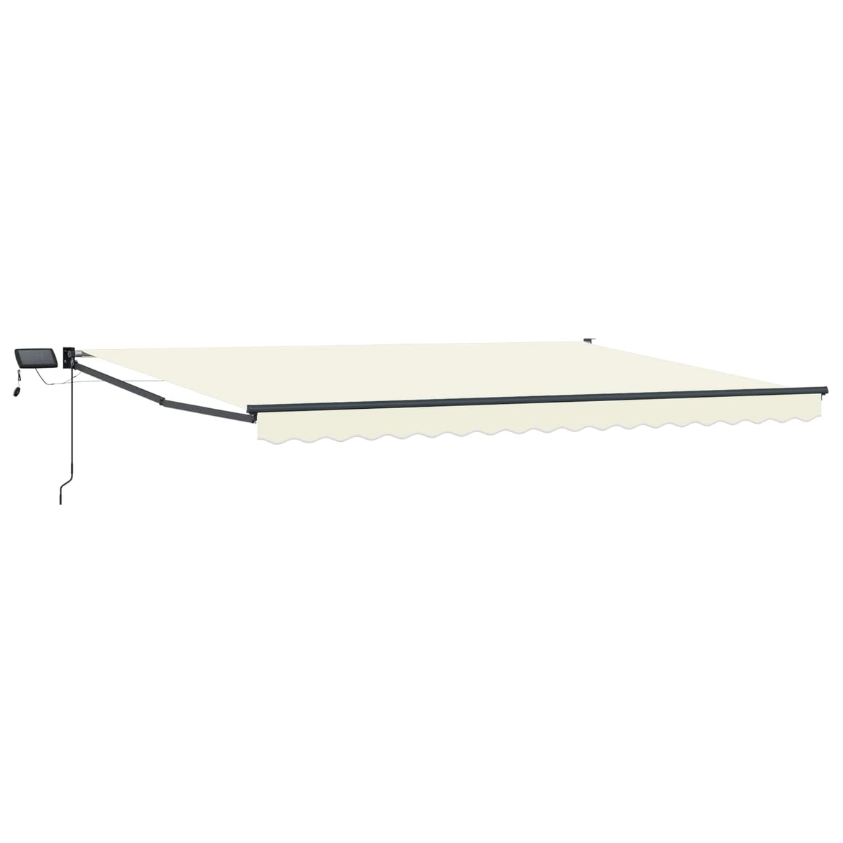 vidaXL Manual Retractable Awning with LEDs 5 x 3 m 2