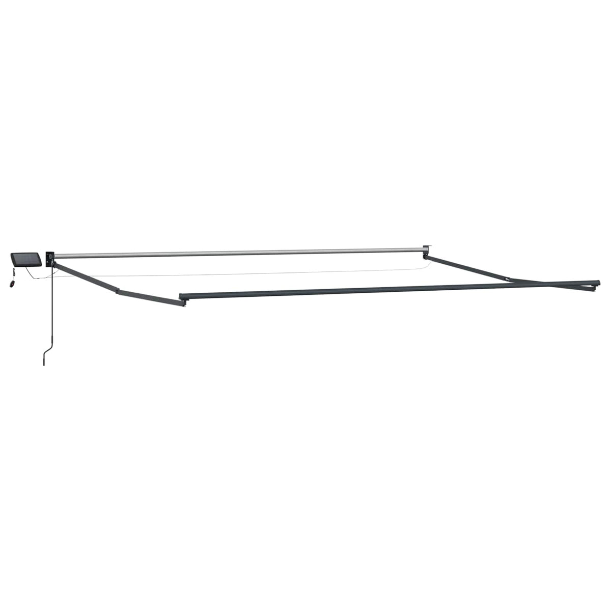 vidaXL Manual Retractable Awning with LEDs 5 x 3 m 4