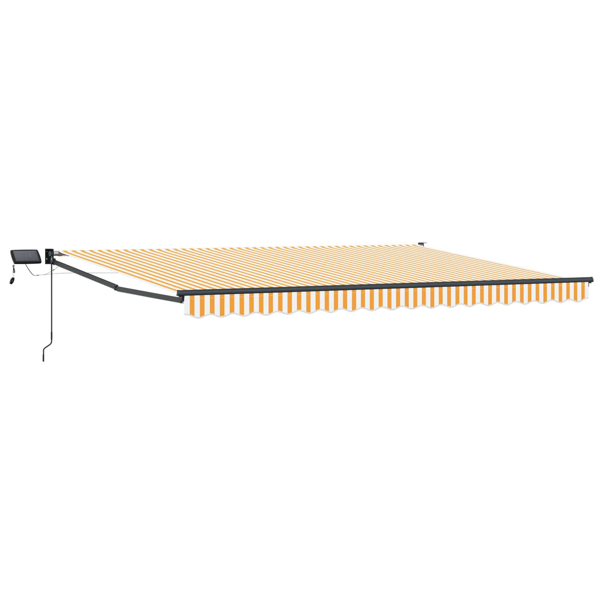 vidaXL Manual Retractable Awning with LEDs 5 x 3 m 2